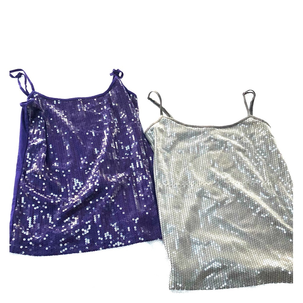 🍉 3/$15 LOFT Sequined tank tops